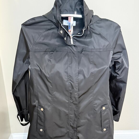 Calvin Klein Jackets & Blazers - Hooded Calvin Klein Black Rain Coat